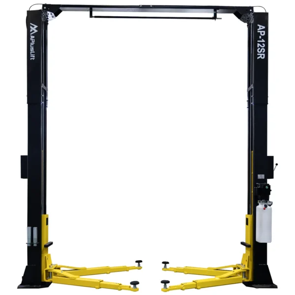 APlusLift 12,000LB 2-Post Overhead Single Release Direct Drive Car Lift ...