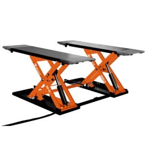 APlusLift 9,000LB Mid-Rise Scissor Lift with Electrical Release – SL-MR90XLT